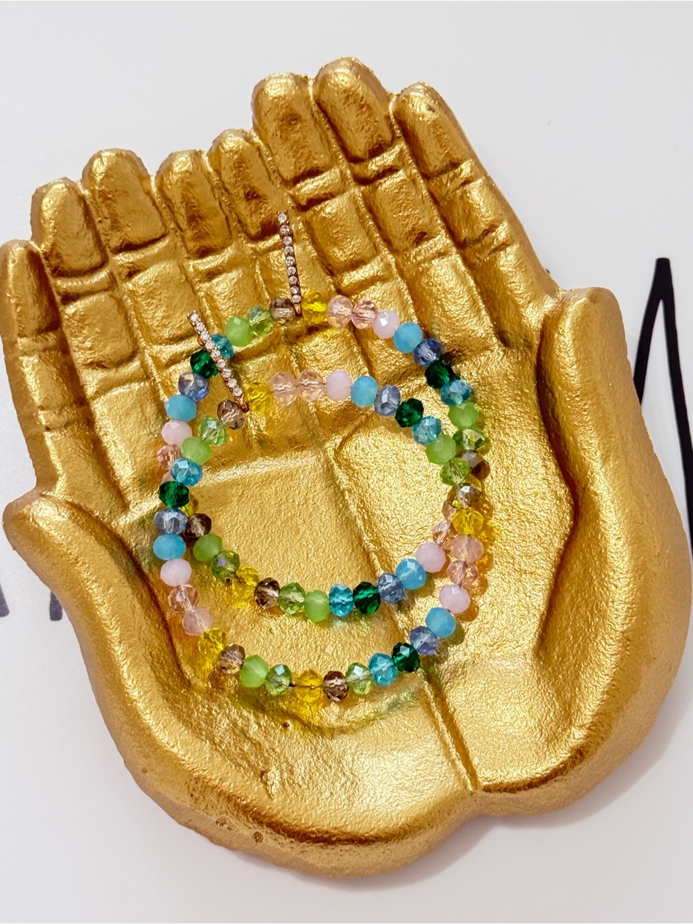 Natasha Colorful Beaded Hoop Earrings